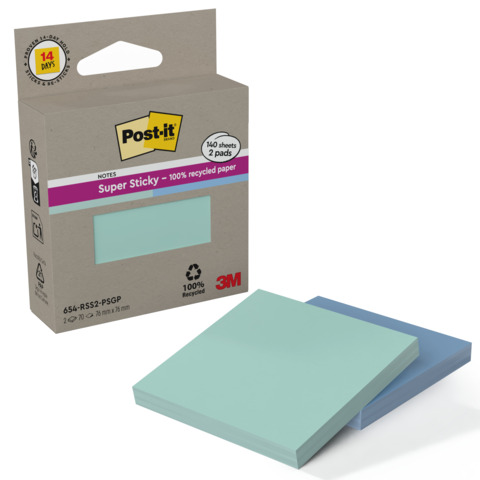 Foglietti riposizionabili Post-it® Super Sticky in carta riciclata …
