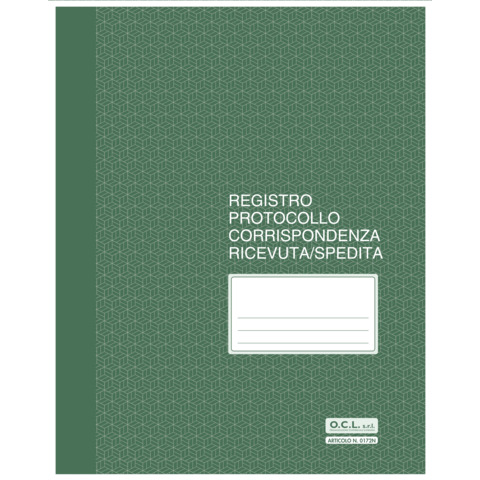Registro protocollo corrispondenza ricevuta/spedita O.C.L. 56 ff - …
