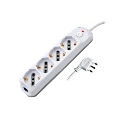 Multipresa schuko/bipasso MKC cavo da 1,5 m con …