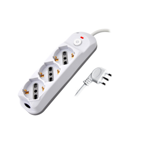 Multipresa con pulsante MKC 3 posizioni schuko bipasso …