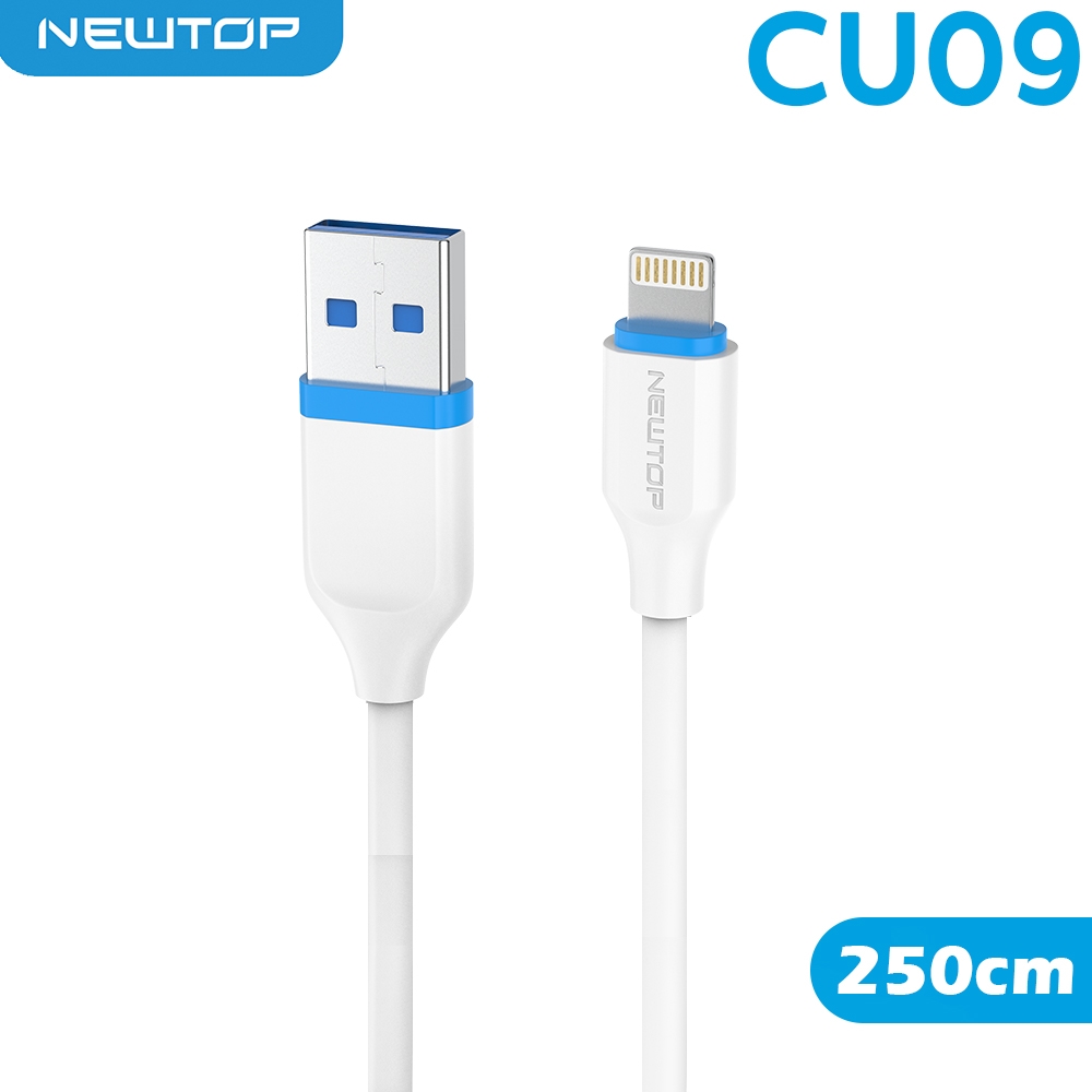 NEWTOP CU09 BLULINE CAVO 250CM USB/LIGHTNING