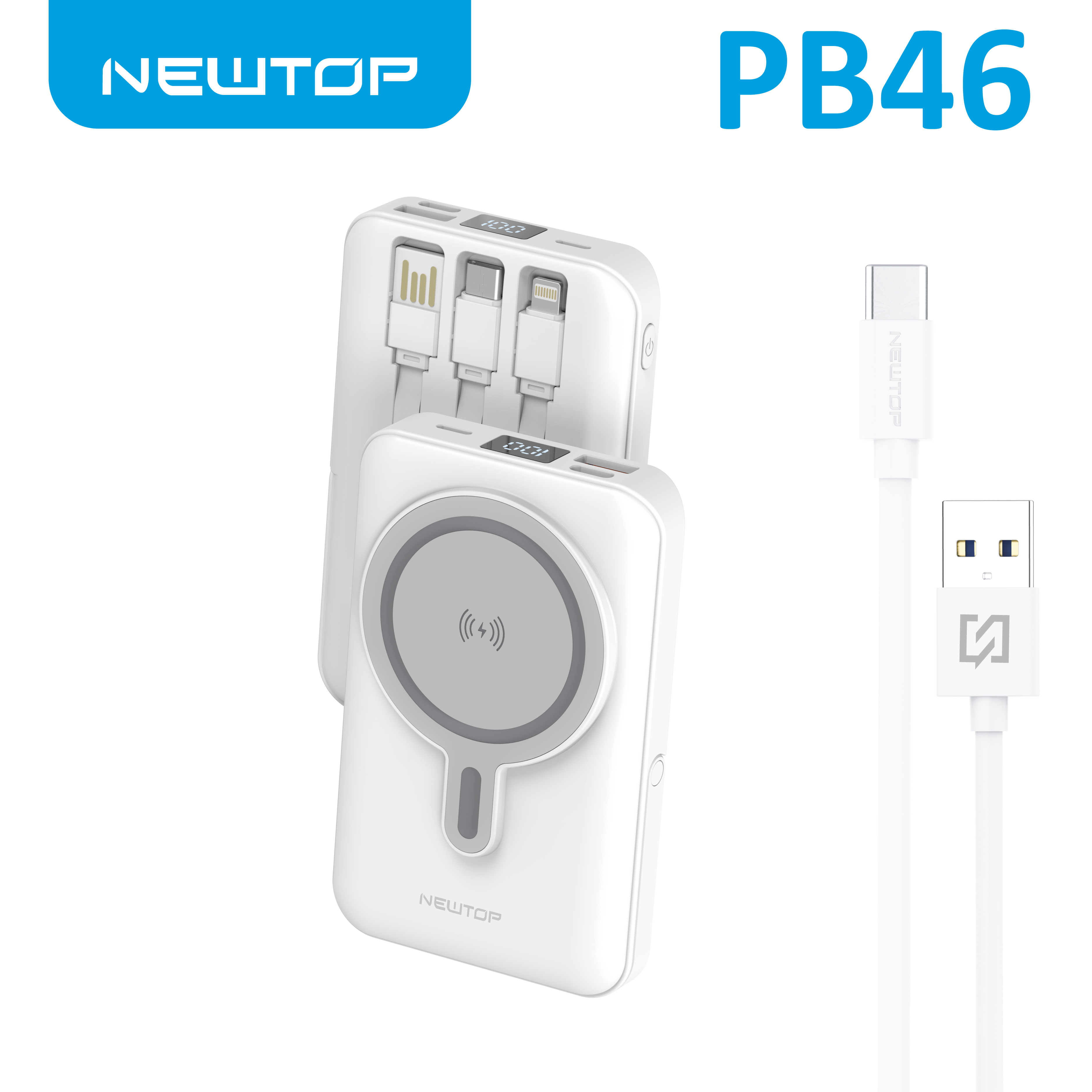 NEWTOP PB46 POWER BANK STAND FAST CHARGING PD …