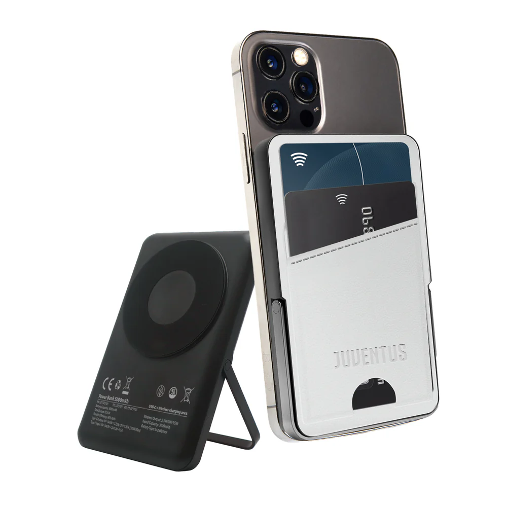 TECHMADE POWERBANK WIRELESS 5000 MAH CON PORTACARTE JUVENTUS …