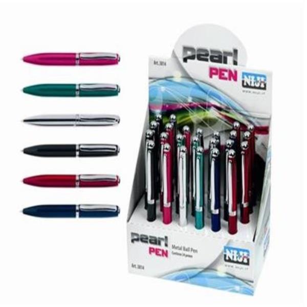 Mini penna a sfera "Pearl Pen" in metallo …