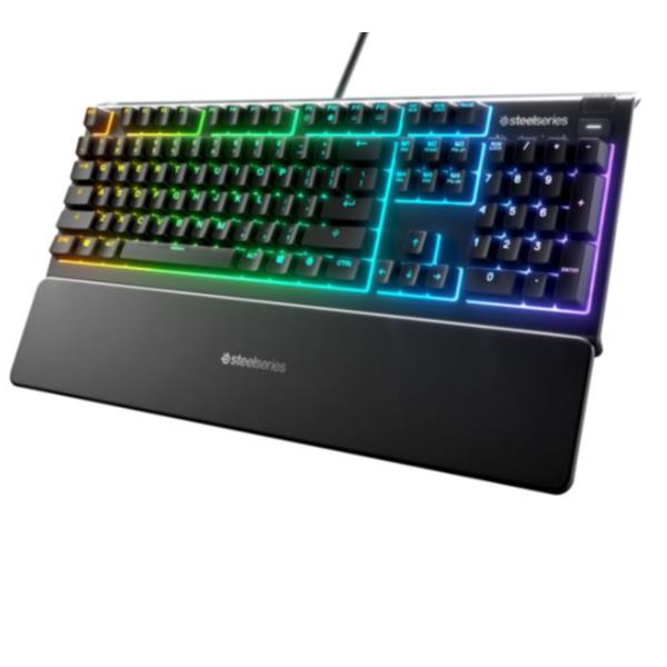 Steelseries APEX 3, Full-size (100%), Cablato, USB, QWERTY, …