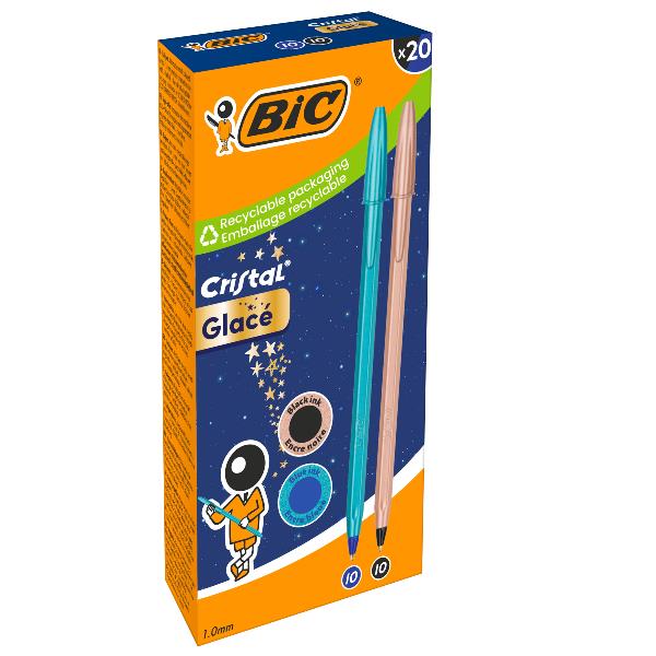 Penna a sfera BIC Cristal Glacé con effetto …