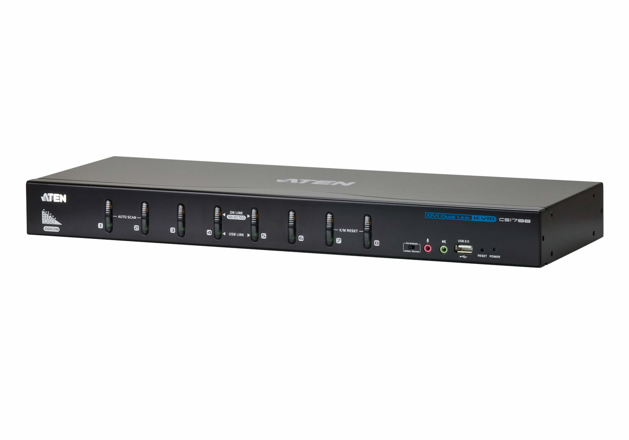 ATEN CS1788-AT-G switch per keyboard-video-mouse (kvm) Nero