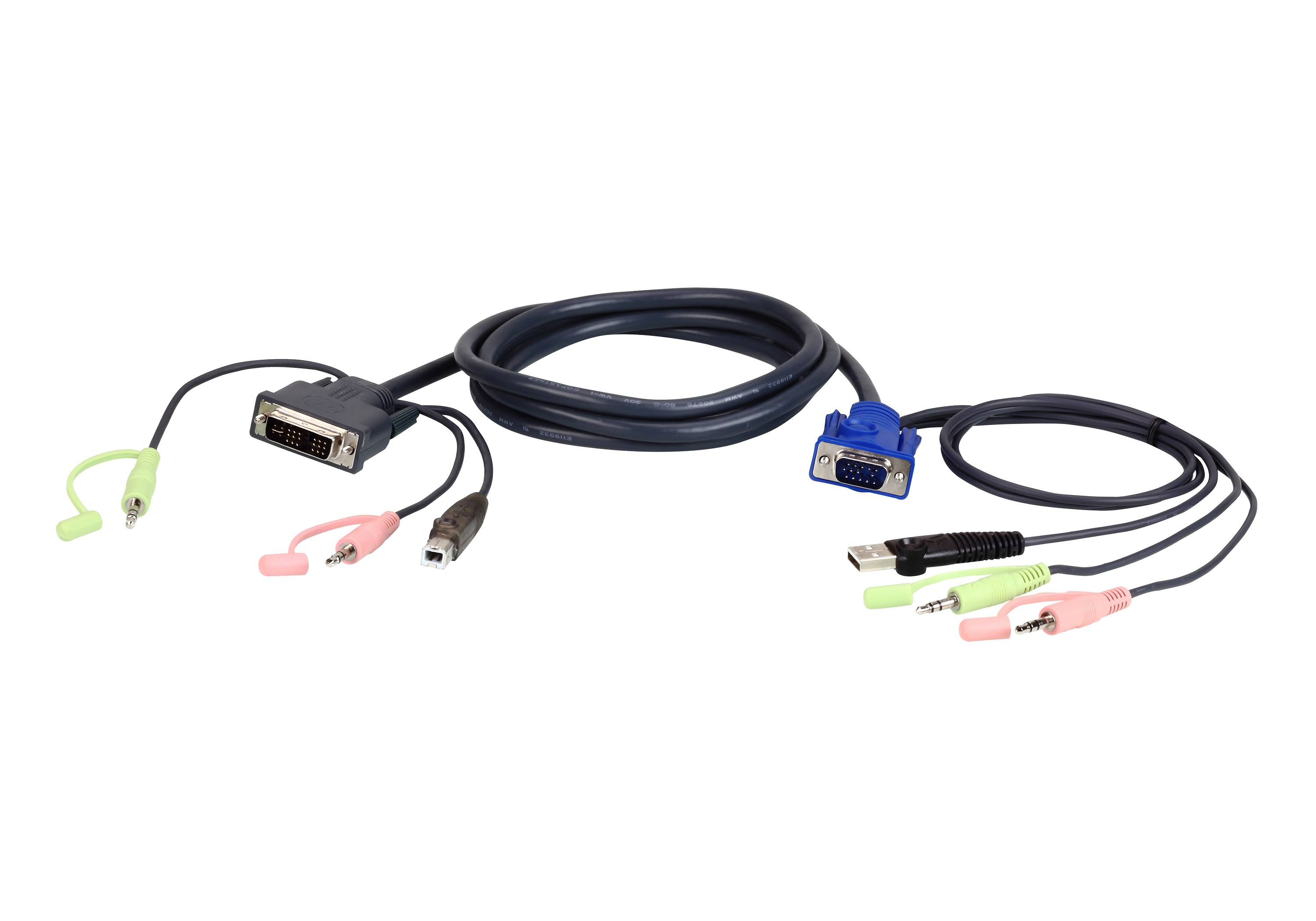 ATEN VGA USB to DVI KVM Cable 3m …