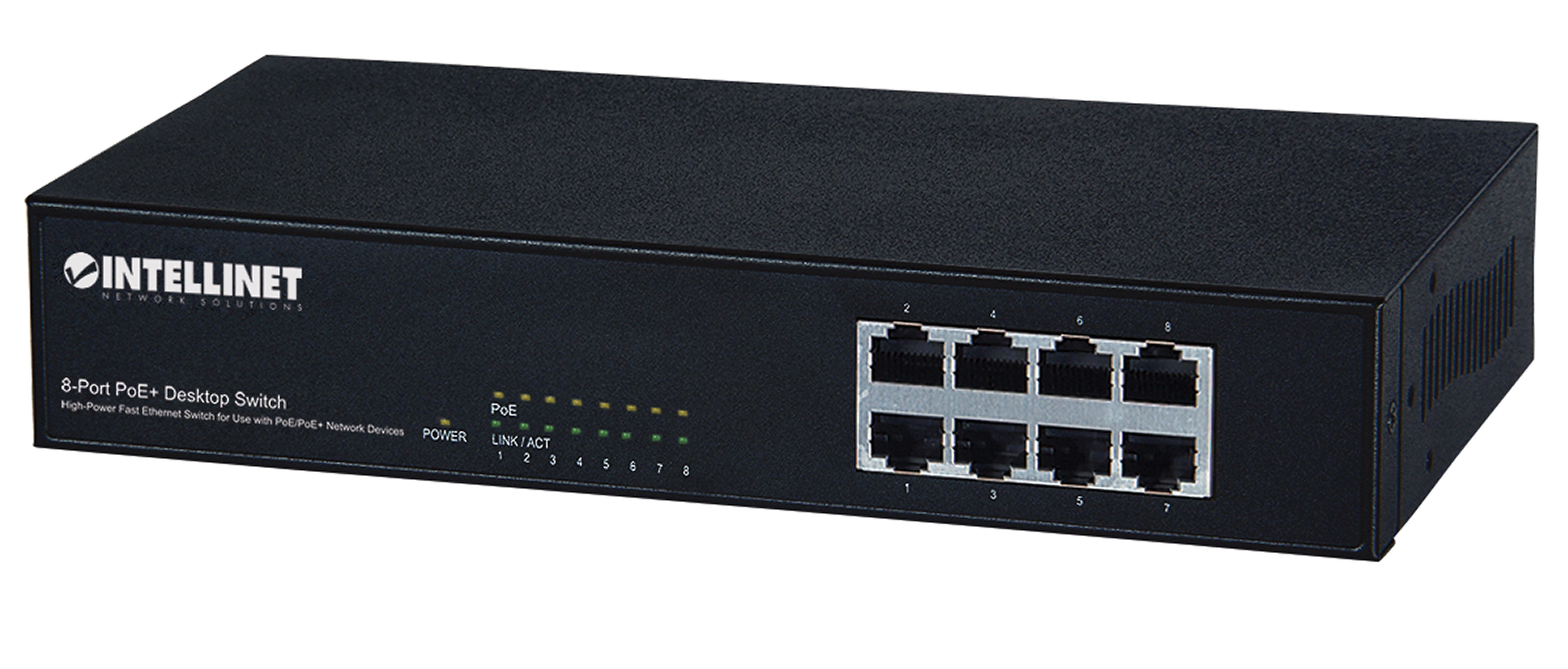 Intellinet 560764 Switch 10/100 8 porte 8PoE ATAF