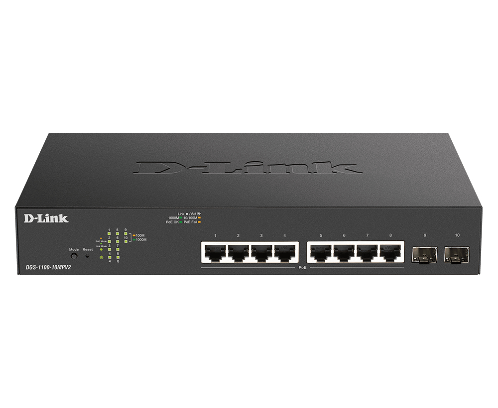 D-Link DGS-1100-10MPV2 switch di rete Gestito Gigabit Ethernet …