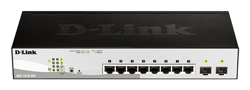 D-Link DGS-1210-08P/E Gigabit Switch 8 Port Layer2 PoE …