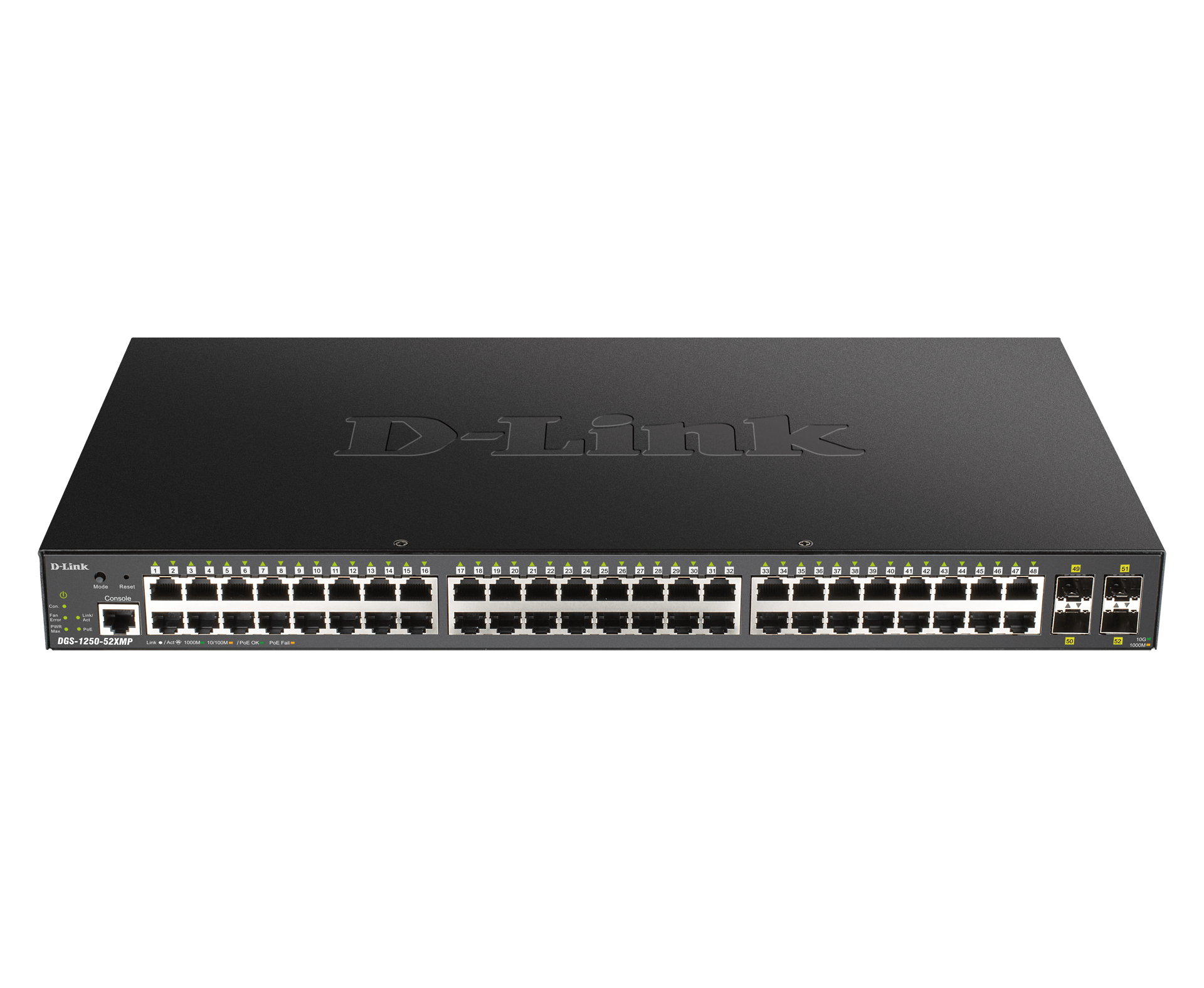 D-Link DGS-1250-52XMP/E 48-port Gigabit Smart Managed Switch with …
