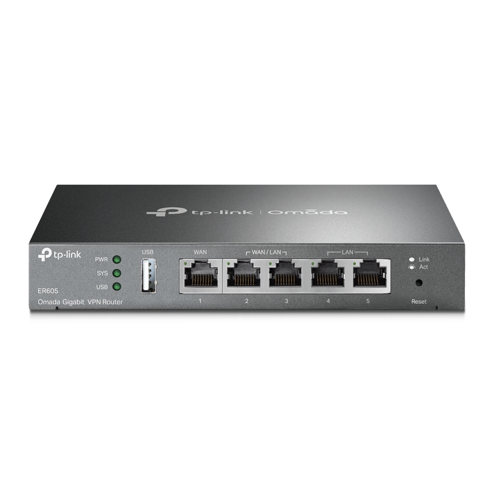 TP-Link ER-605 (TL-R605) router cablato Gigabit Ethernet Nero