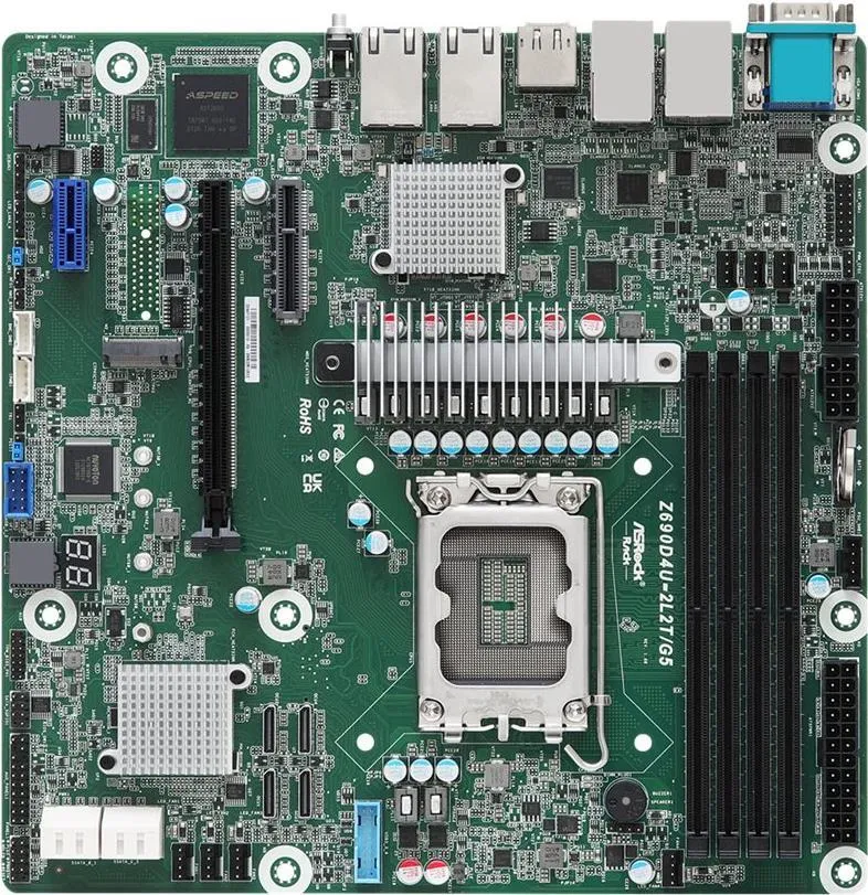 ASRock Z690D4U-2L2T, 1xSKT LGA1700, Intel Core 12/13 Gen., …