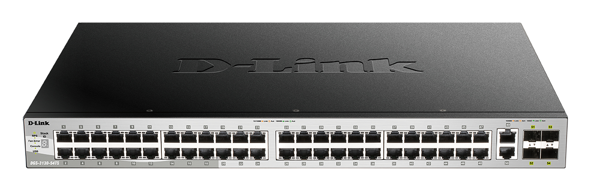 D-Link DGS-3130-54TS/E switch di rete Gestito L3 Gigabit …