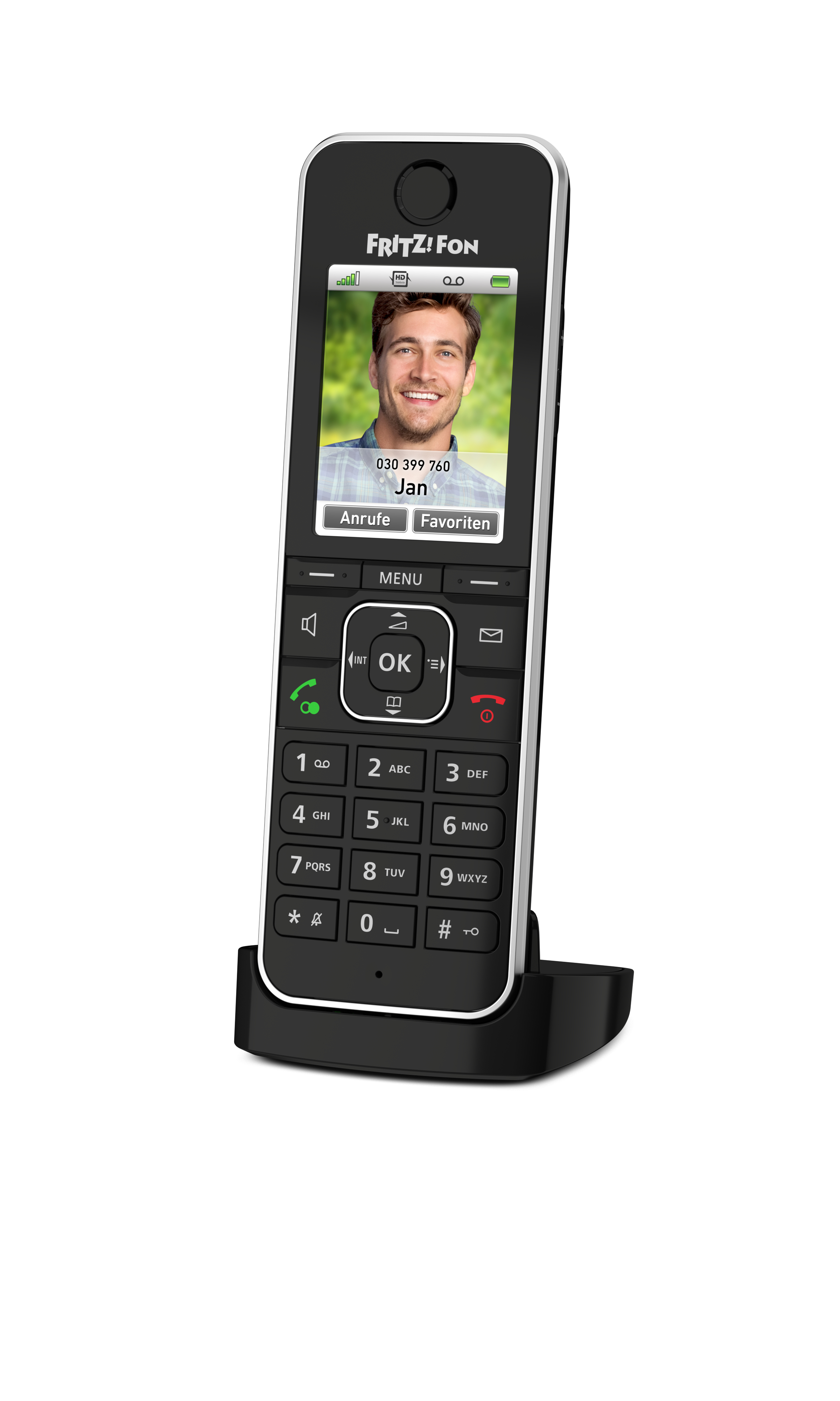 FRITZ!Fon 20002964 C6 Black Telefono DECT Identificatore di …