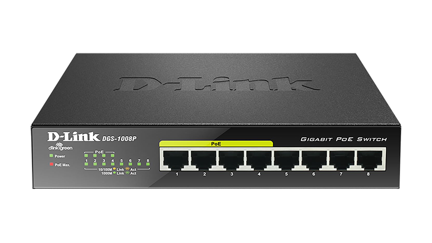 D-Link DGS-1008P switch di rete Non gestito Gigabit …