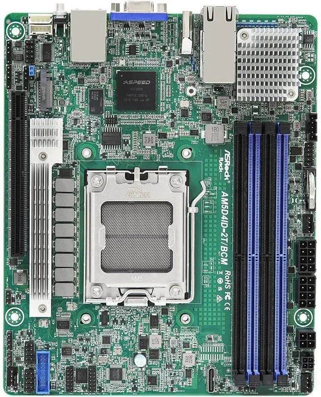 ASRock AM5D4ID-2T/BCM, 1xSKT AM5, AMD Ryzen 7000, X300, …