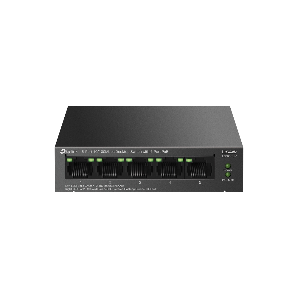 TP-Link LiteWave LS105P Non gestito Fast Ethernet (10/100) …