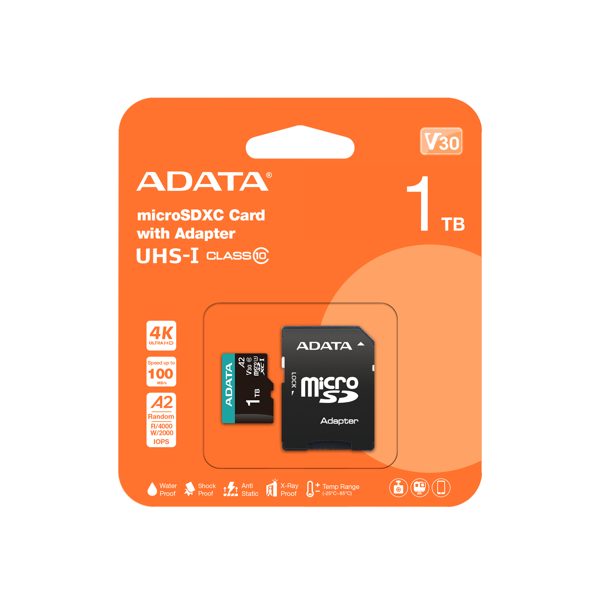 ADATA AUSDX1TUI3V30SA2-RA1 memoria flash 1 TB MicroSDXC UHS-I …