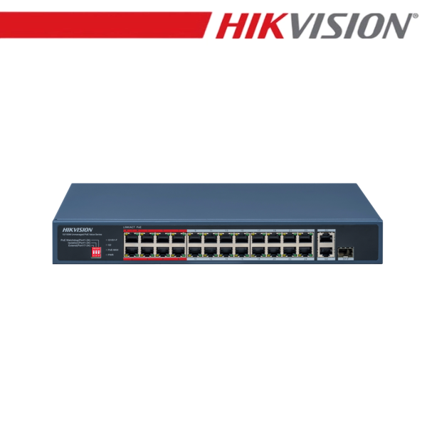 Hikvision DS-3E0326P-E/M(C) 24 Port Fast Ethernet Unmanaged POE …