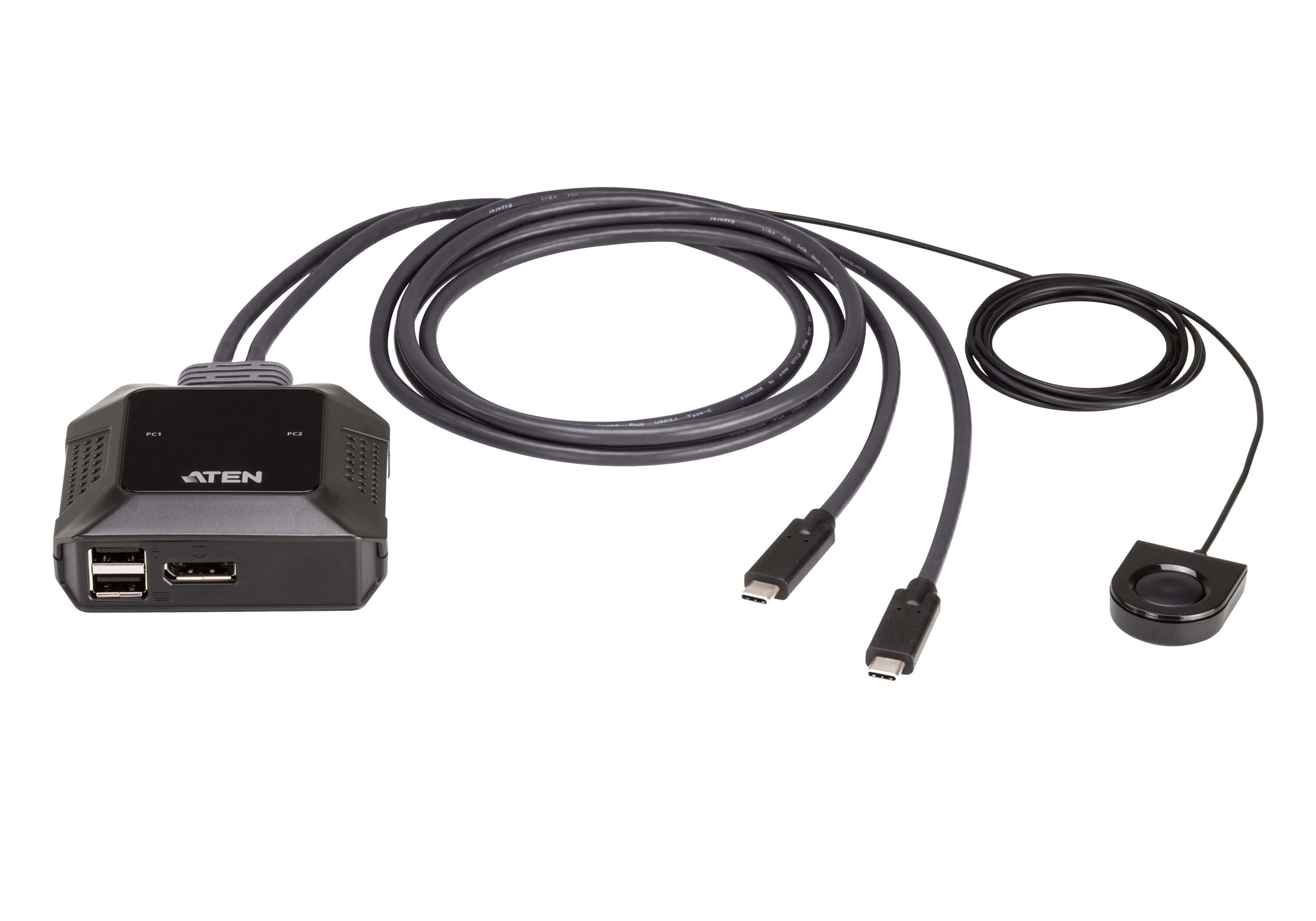 ATEN US3312-AT switch per keyboard-video-mouse (kvm) Nero