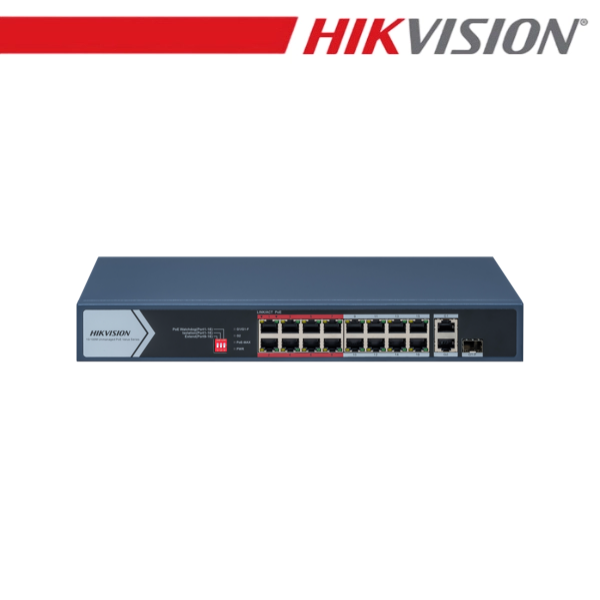 Hikvision DS-3E0318P-E/M(C) Switch POE Fast Ethernet non gestito …