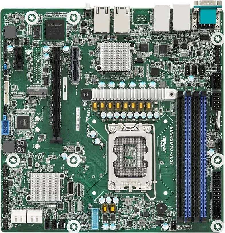ASRock EC262D4U-2L2T, 1xSKT LGA 1700, Intel E-2400, C262, …