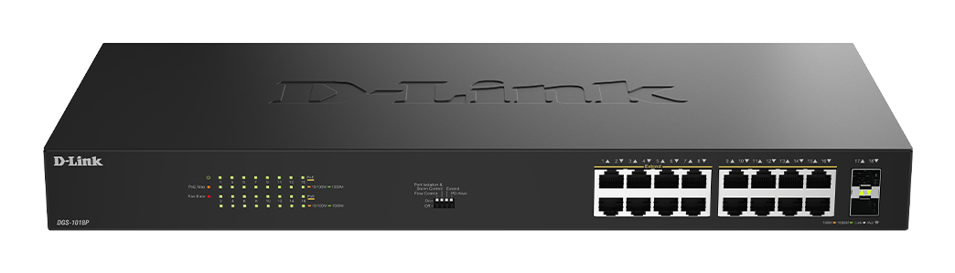 D-Link DGS-1018P Non gestito Gigabit Ethernet (10/100/1000) Supporto …