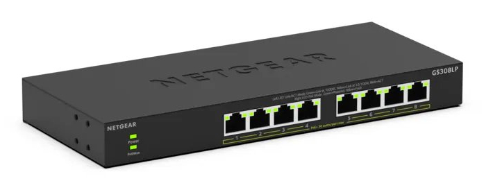 NETGEAR GS308LP Non gestito Gigabit Ethernet (10/100/1000) Supporto …