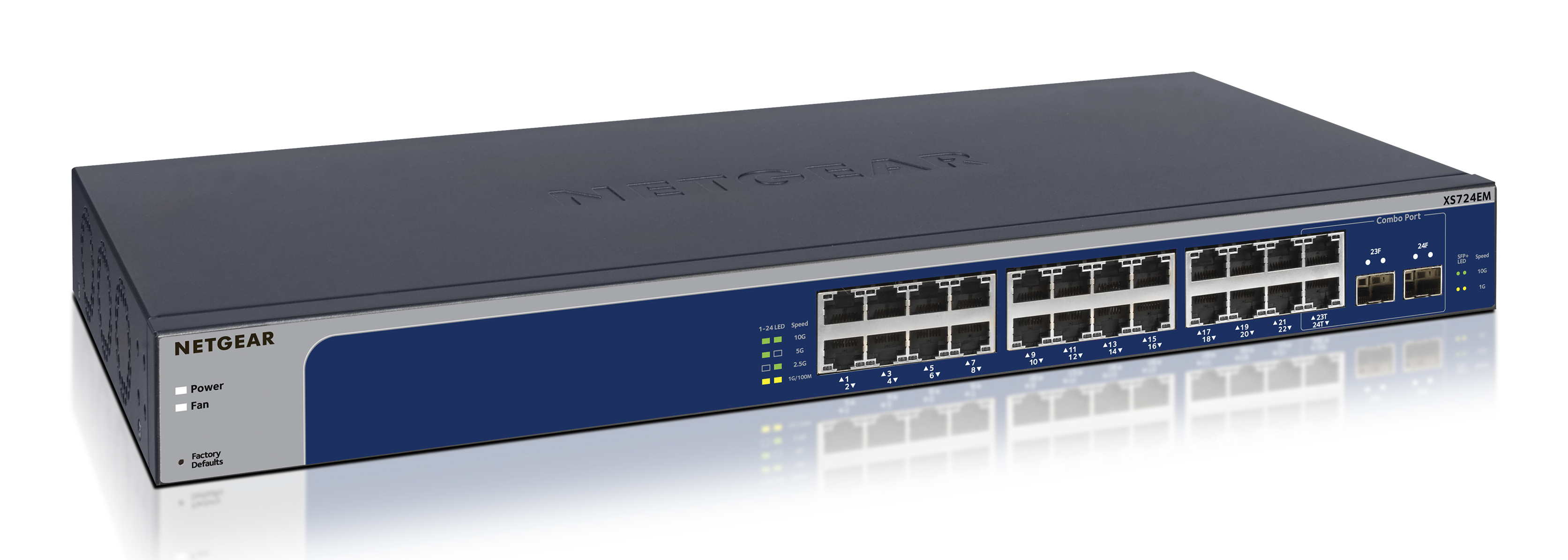NETGEAR XS724EM Gestito L2 10G Ethernet (100/1000/10000) 1U …