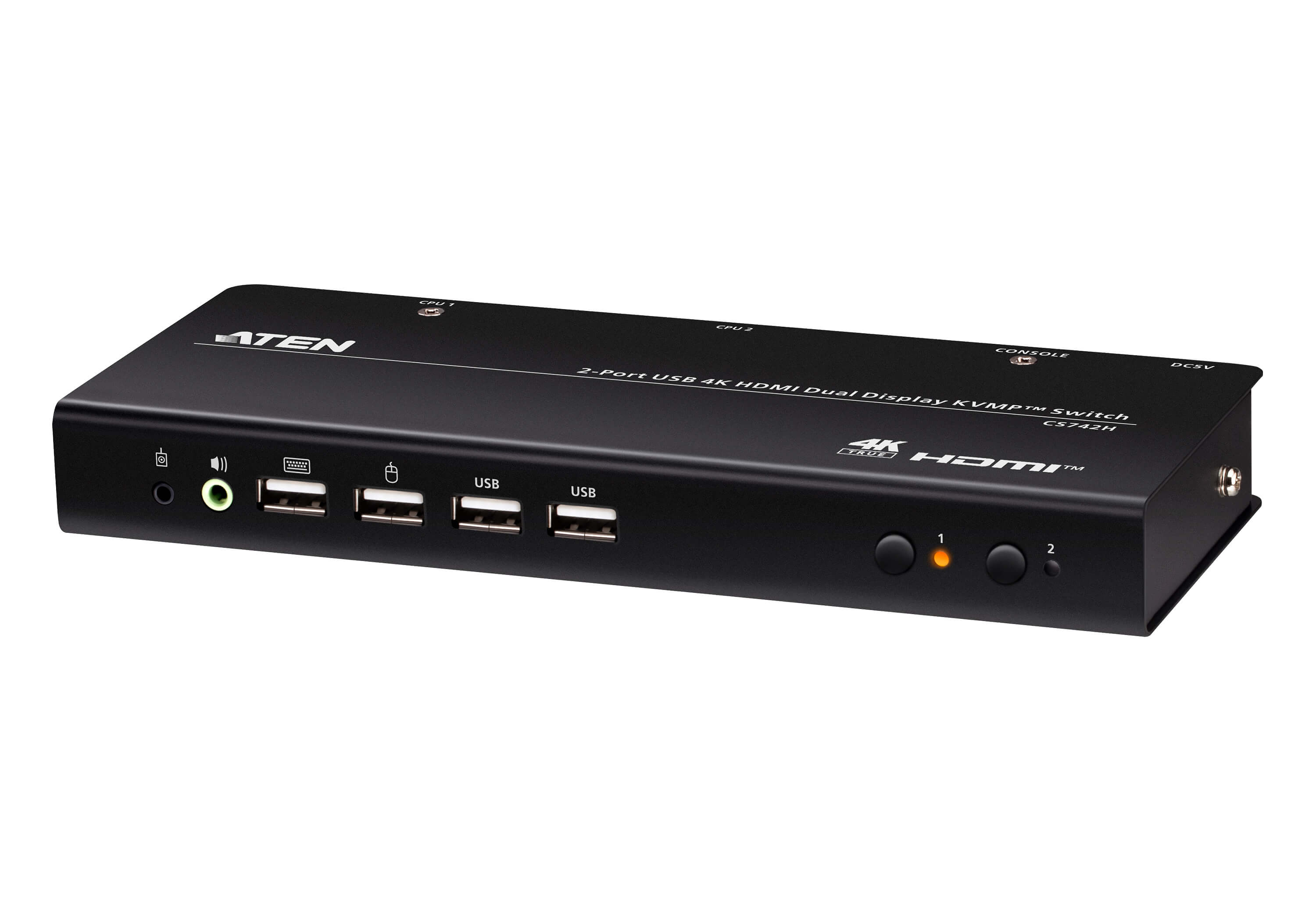Aten CS742H-AT-G 2-Port USB 4K HDMI Doppio Display …
