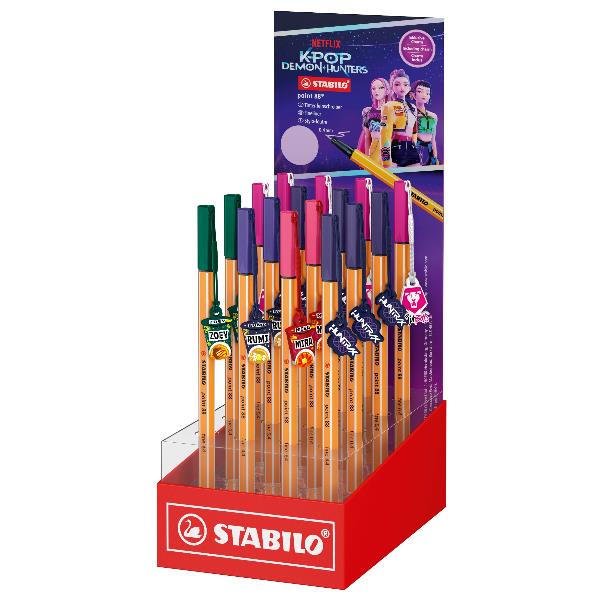 Espositore 16 fineliner Stabilo Point 88 KPop Demon …