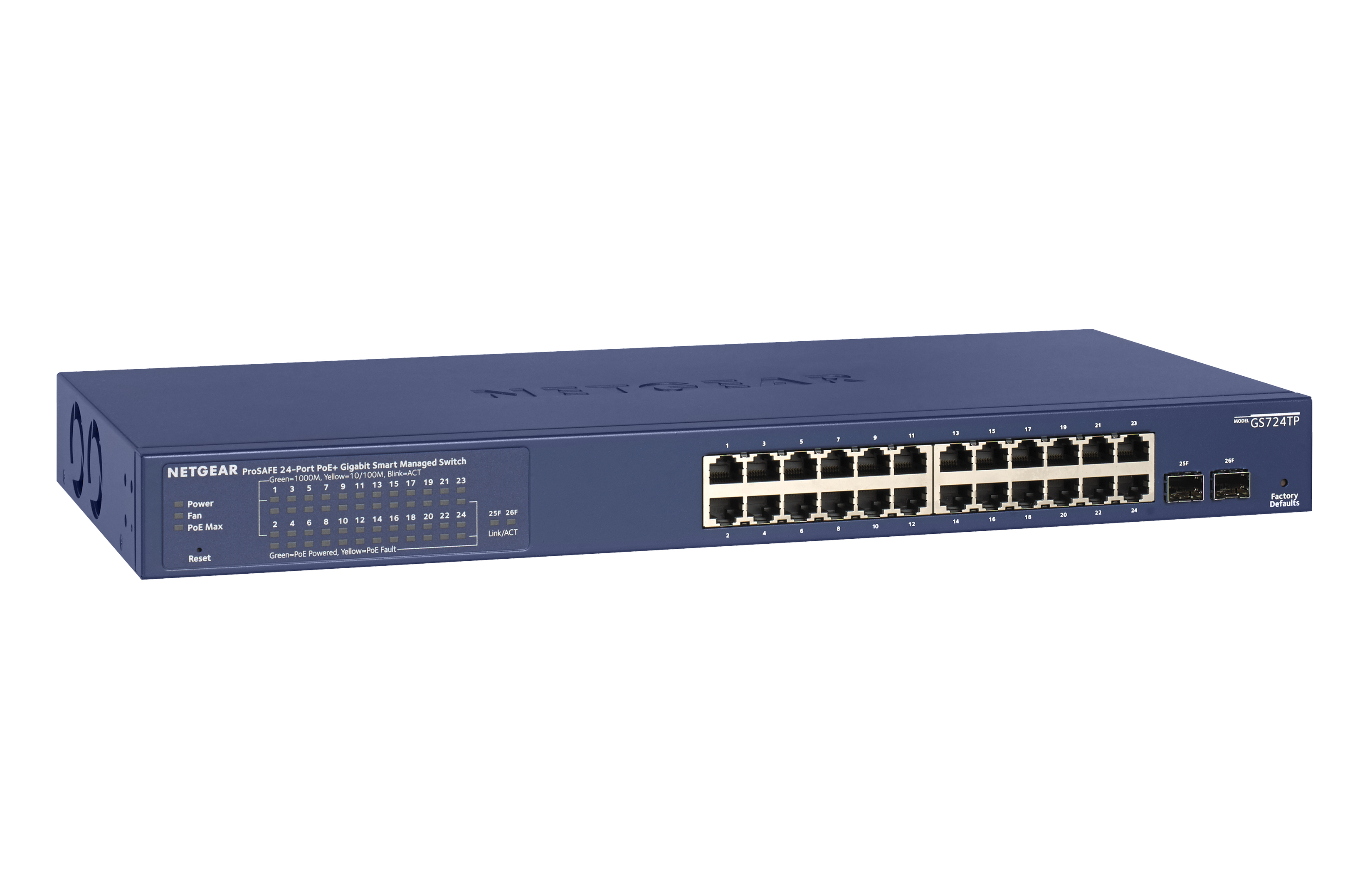 NETGEAR GS724TP Gestito L2/L3/L4 Gigabit Ethernet (10/100/1000) Supporto …