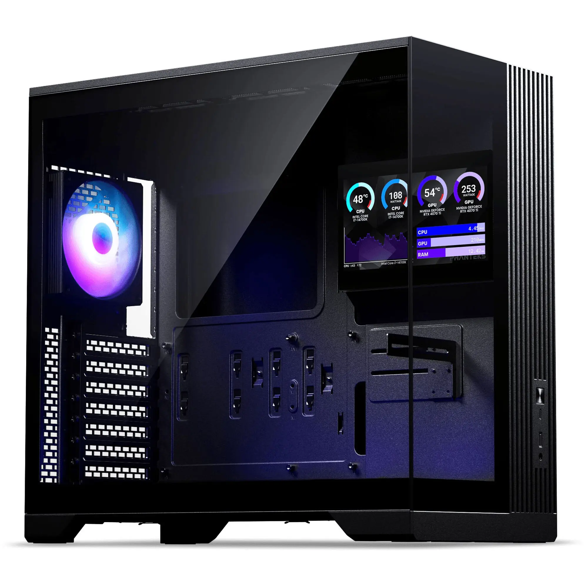 Phanteks XT V5 LCD Midi-Tower ATX - Vetro …