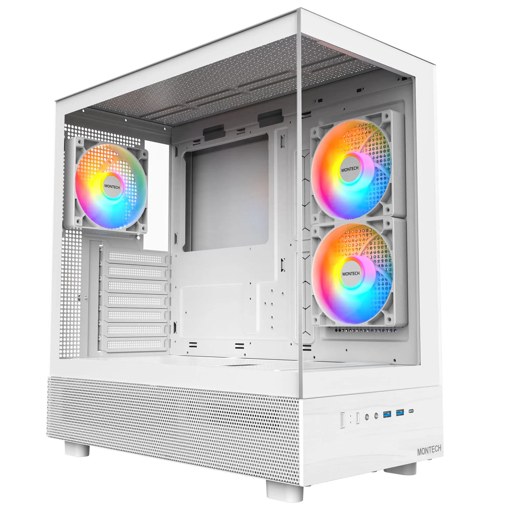 Montech XR, Midi-Tower, ATX, ARGB, Vetro Temperato - …