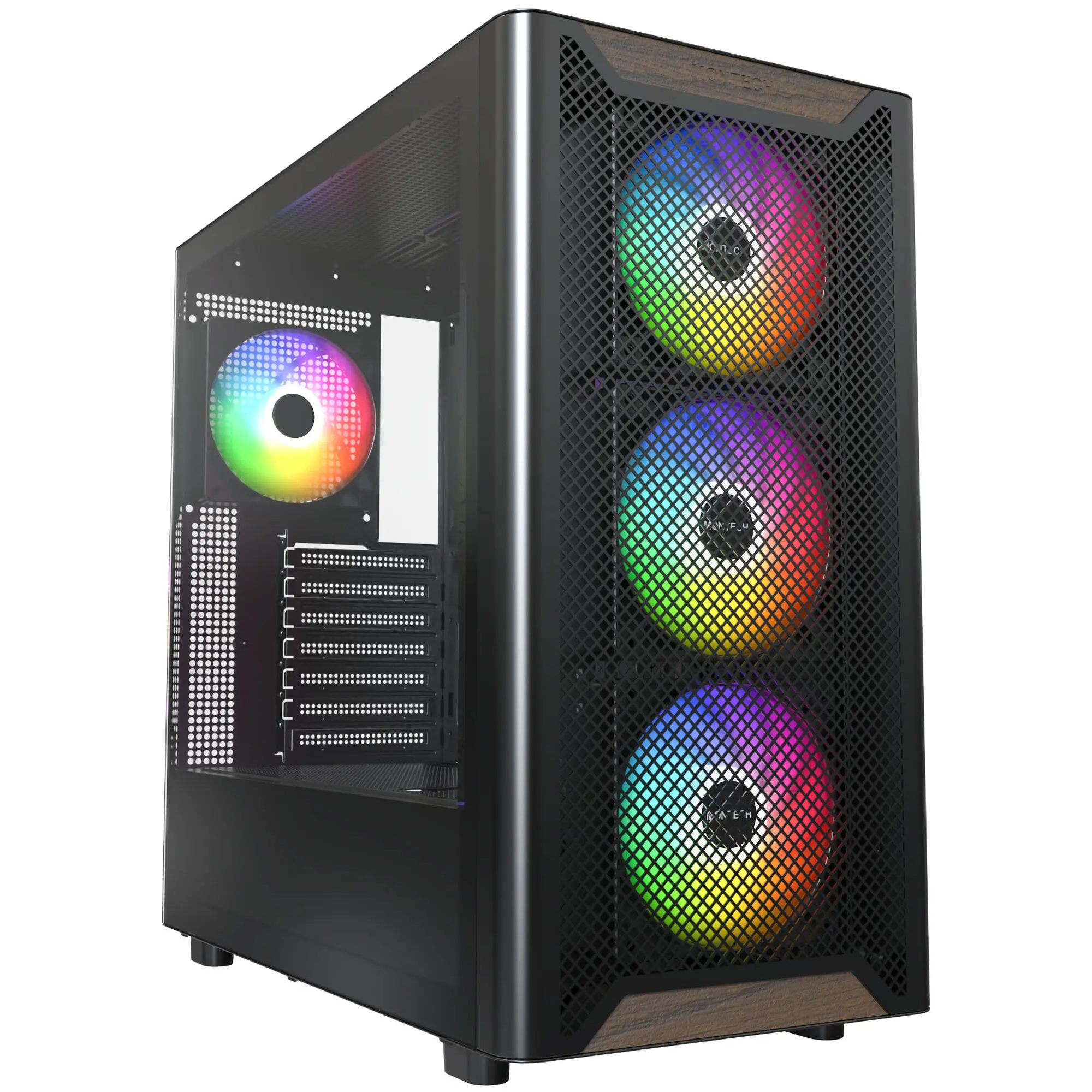 Montech XR Wood, Midi-Tower, ATX, ARGB, Vetro Temperato …