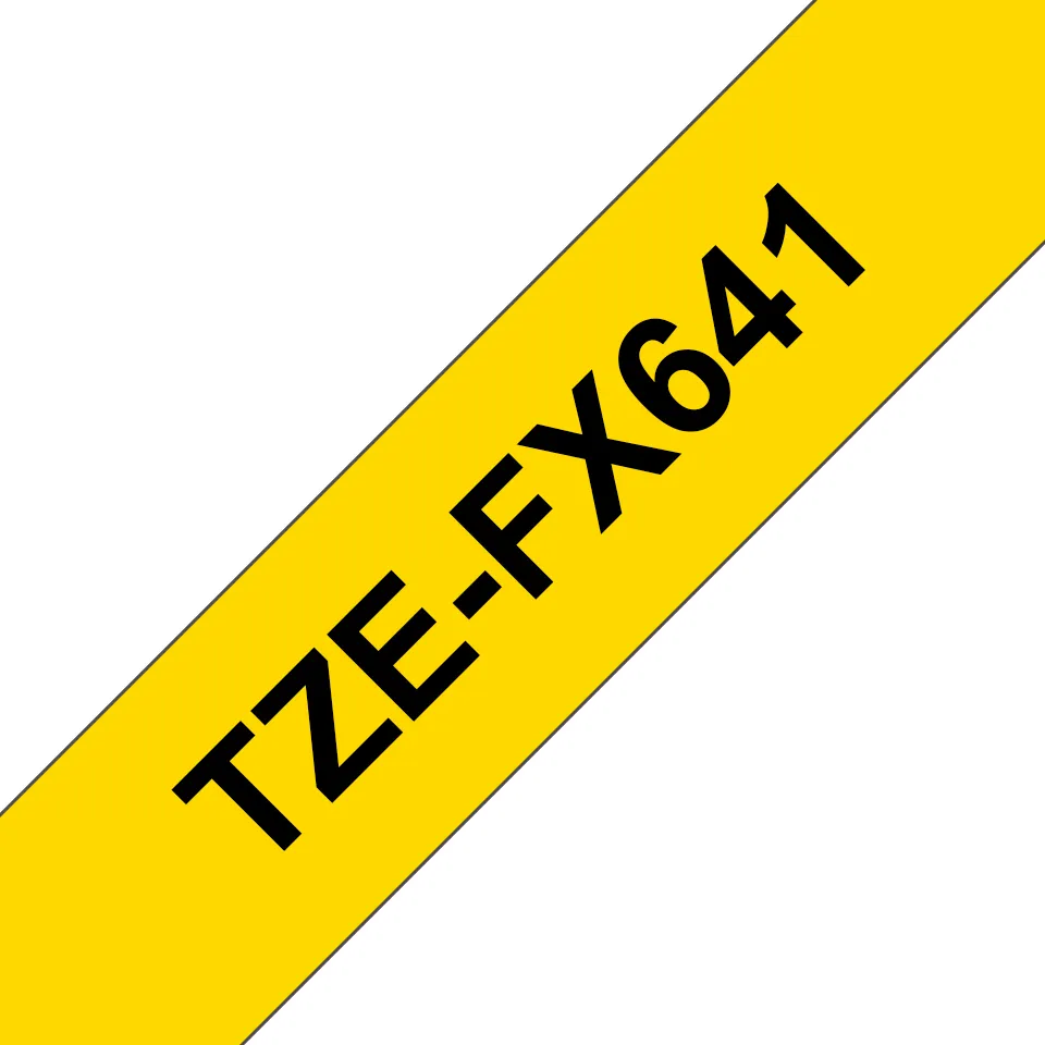 Brother TZE-FX641 nastro per etichettatrice Nero su giallo …