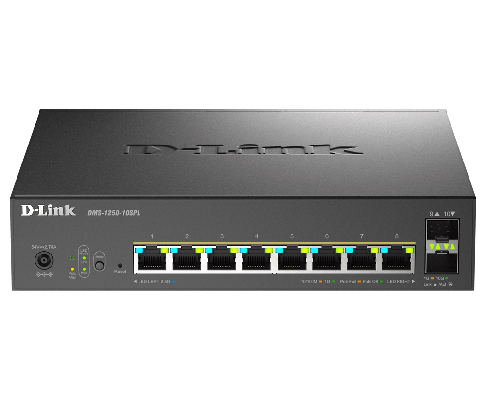 D-Link DMS-1250-10SPL Gestito L2/L3 2.5G Ethernet (100/1000/2500) Supporto …