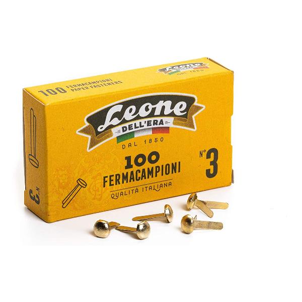 Fermacampioni ottonati - n. 3 - 1,7 cm …