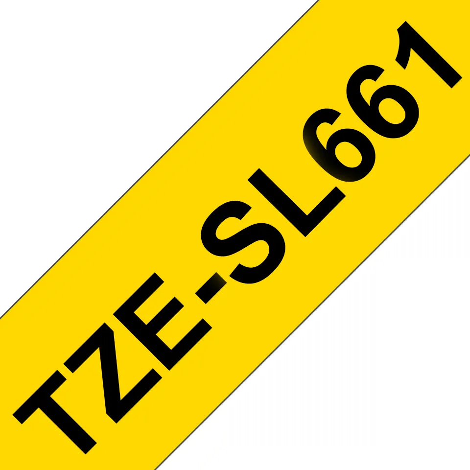 Brother nastro Laminato da 36mm Nero/Giallo (8m) adatto …