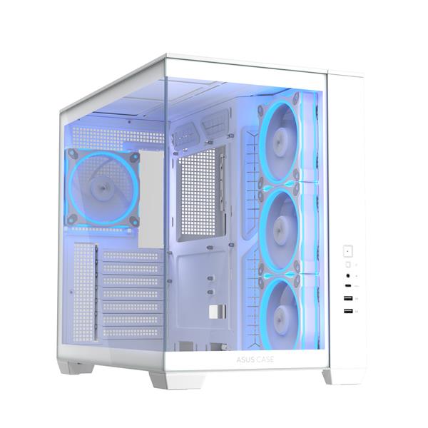 ASUS A32 Plus TG ARGB White, Midi Tower, …