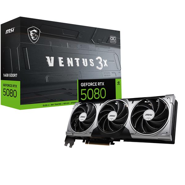 MSI VENTUS GeForce RTX5080 16G 3X OC, GeForce …