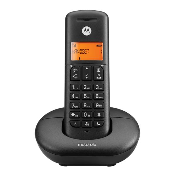 TELEFONIA FISSA - CORDLESS E201 NERO