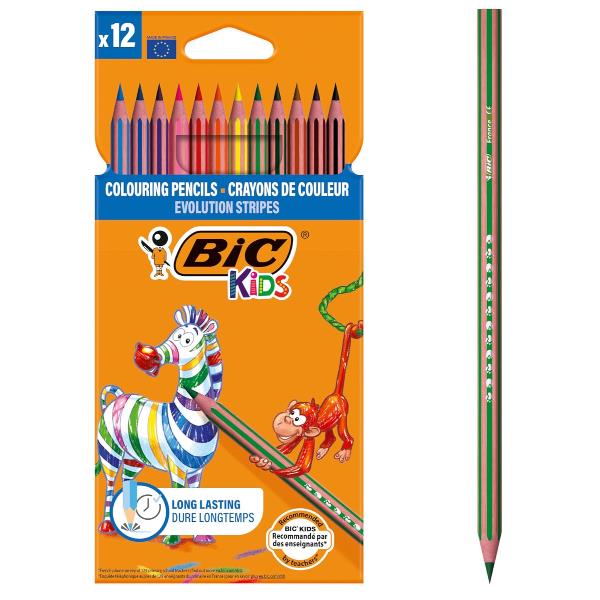 Matita colorata Evolution Stripes - colori assortiti - …