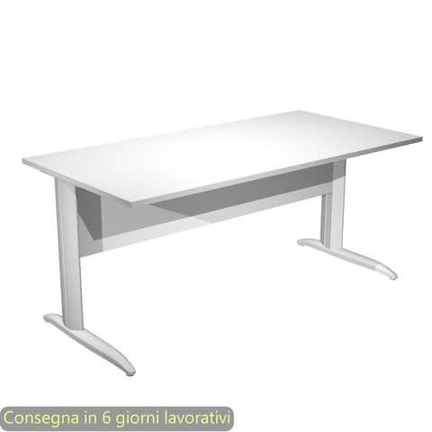 Scrivania lineare Easy - 160 x 80 x …