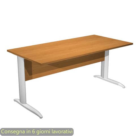 Scrivania lineare Easy - 160 x 80 x …