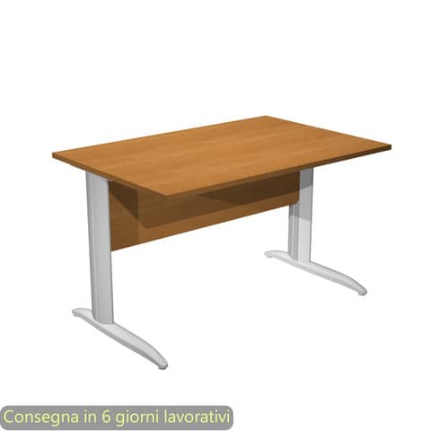 Scrivania lineare Easy - 120 x 80 x …