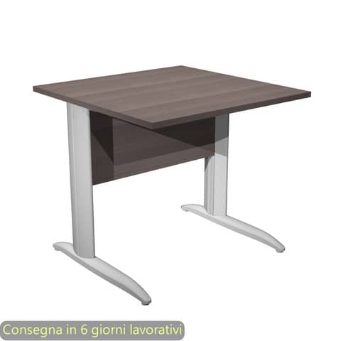 Scrivania lineare Easy - 80 x 80 x …