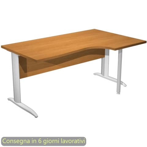 Scrivania Compact Destro Easy - 160 x 60/80/100 …